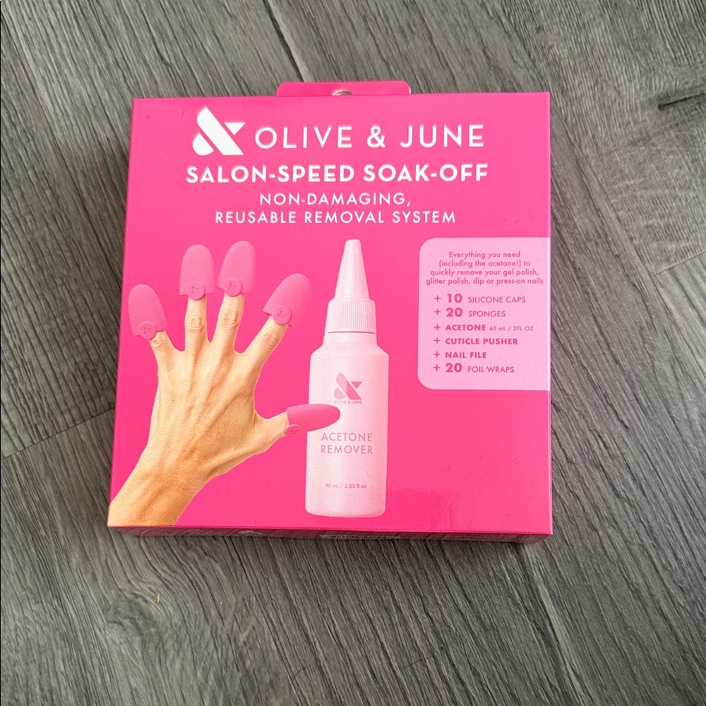 Olive & June Salon-Speed Soak-Off Remover Kit - Pink